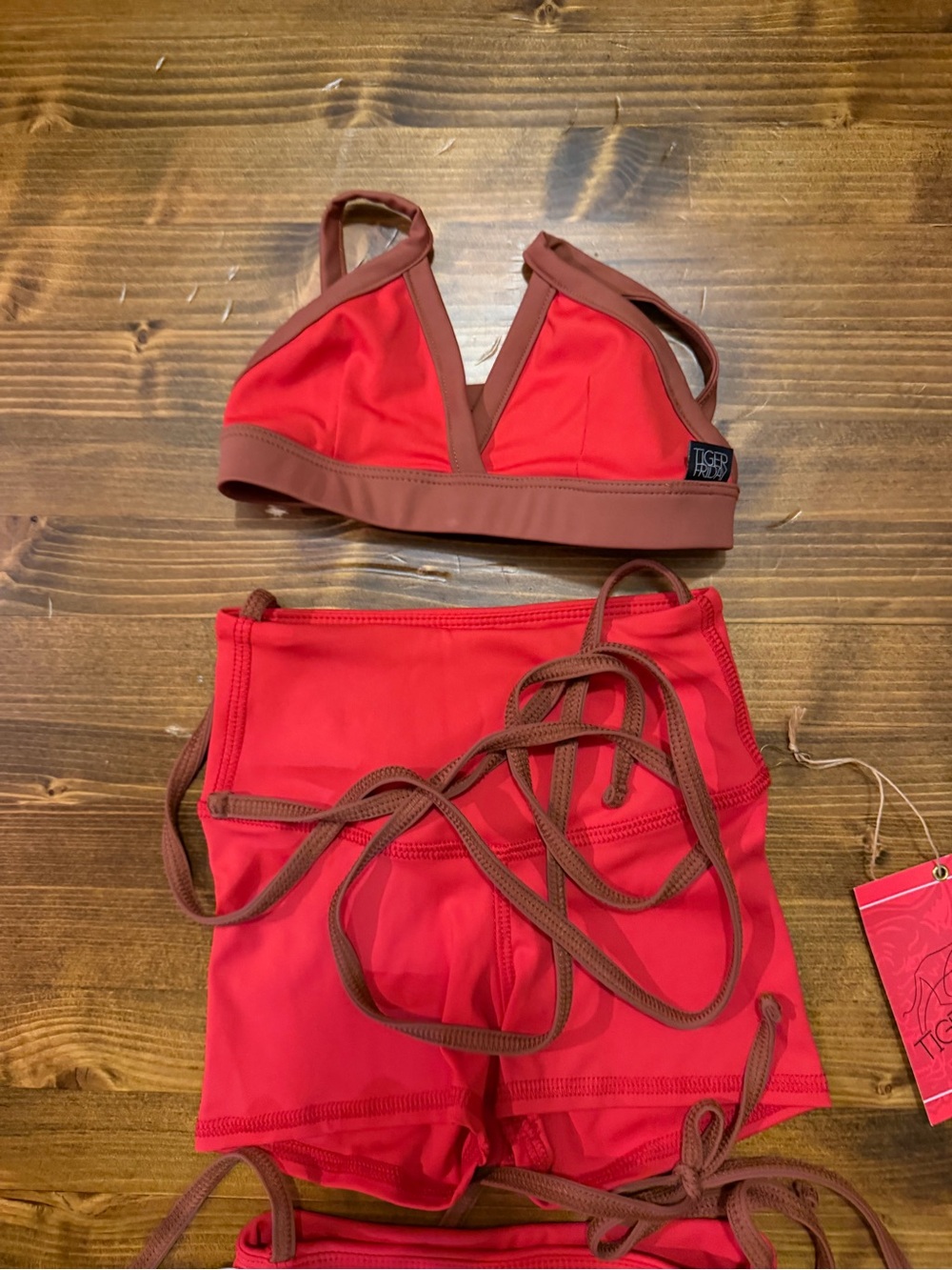 Tiger Friday Cherry Mocha CM Helix Shorts & Top